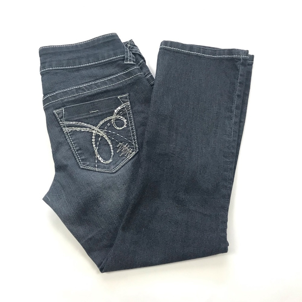 Maurice’s Jegging Capri Sz XS Dark Wash VGUC